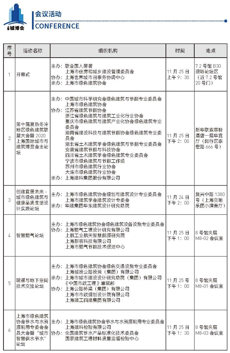 “2020上海城博會(huì )"精彩活動(dòng)搶先看
