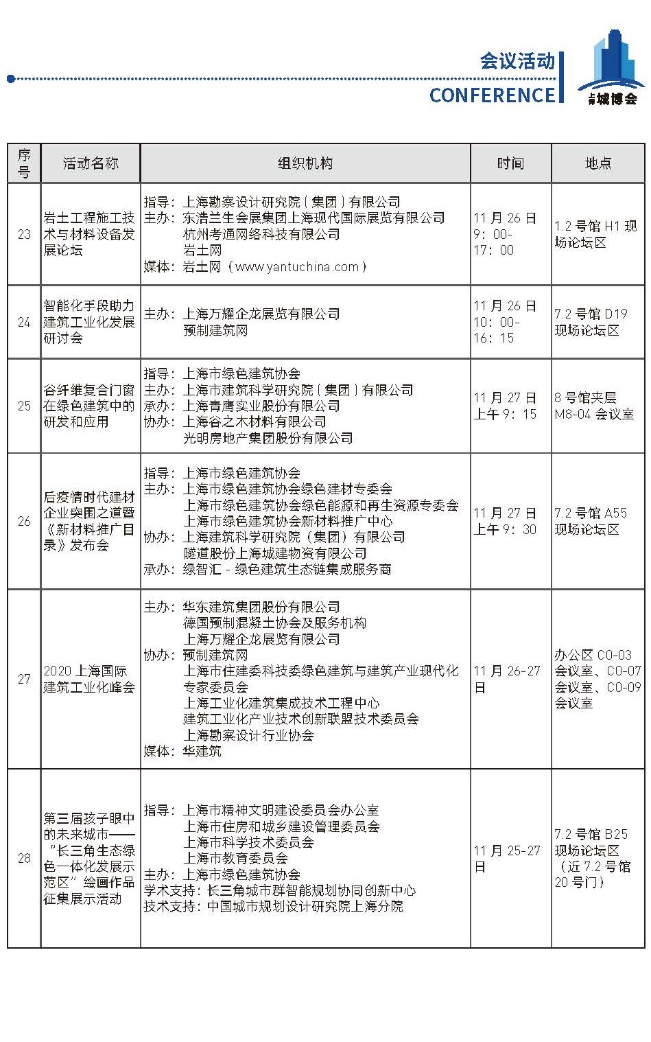 “2020上海城博會(huì )"精彩活動(dòng)搶先看